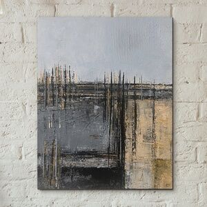 Reflections in Stillness – 16x20 Neutral Painting Art Gallery Wrap Canvas